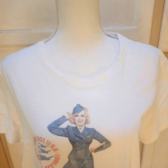 Malibu Shirts Women's Retro Short-sleeved T-shirt NWOT - Picture 5 of 10